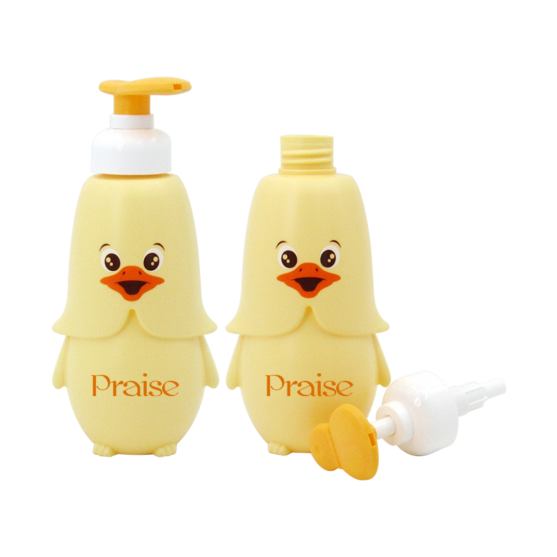 100ml/300ml/500ml cartoon baby shampoo bottle, PE plastic empty shower gel container with pump,50g face cream jar