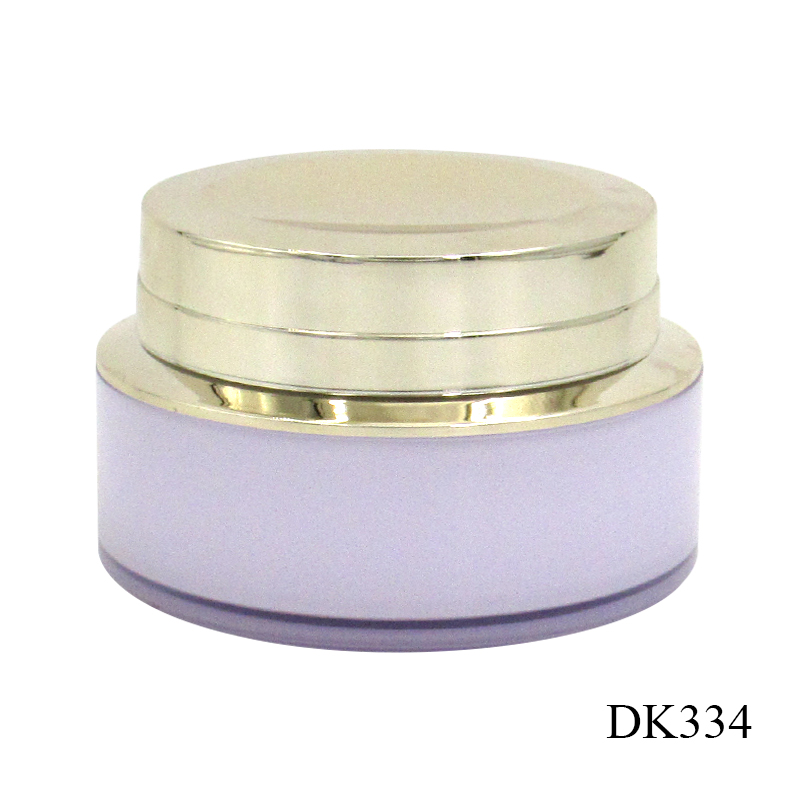 Factory price 100g empty acrylic cream jar with lining, round plastic cosmetic container packaging custom private label