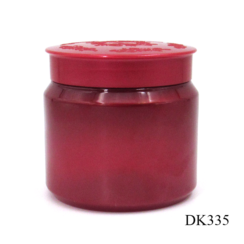 500ml reusable round wide mouth cream jar, PET plastic hair product container packaging wholesale supply