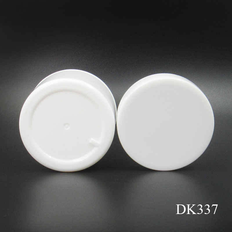 Round PP plastic wide mouth jar, 50g simple white cosmetic cream jars, face cream container packaging custom label