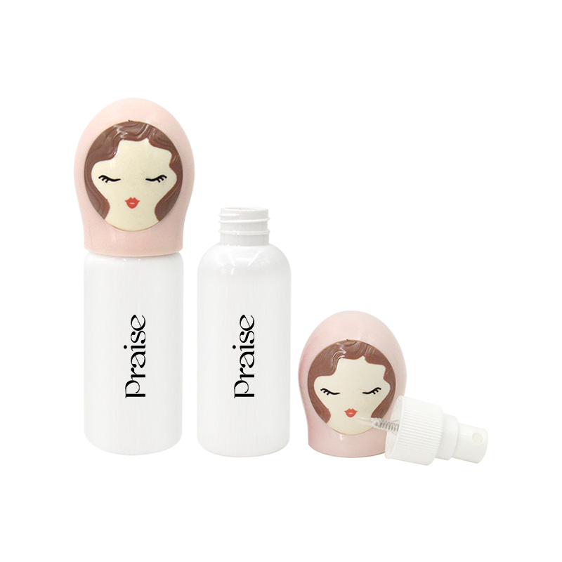 60ml/100ml Can be customized craft cartoon shape women's perfume spray bottle, empty plastic lotion container