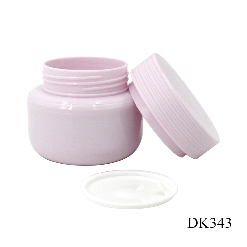 50g skin care packaging jar custom logo circular screw cap cream container, purple empty plastic jars