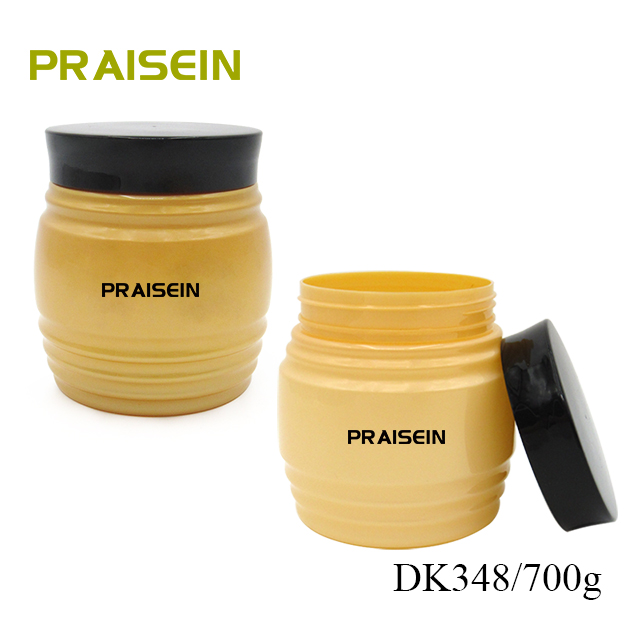 700g reusable hair cream jar PET plastic hair product containers, large plastic paste jar wholesale