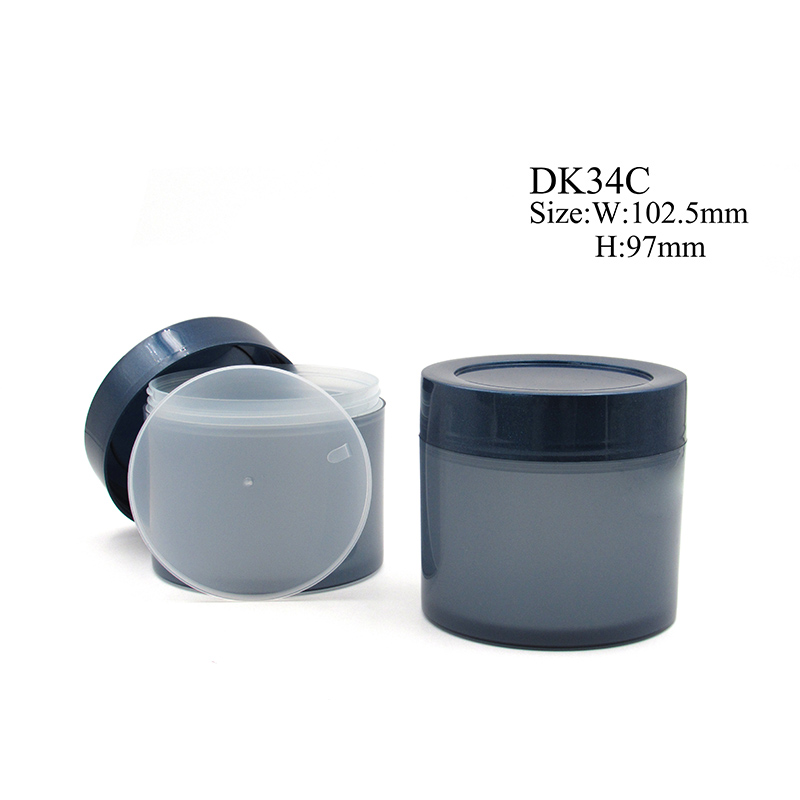 Multi-capacity plastic cream container factory supply 250ml/350ml/450ml round hair film plastic jar skin care jars