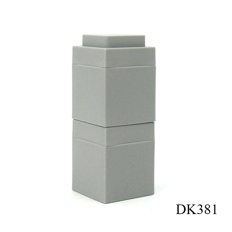 Stackable plastic cosmetic cream containers wholesale custom color, 7g portable square empty face cream jar packaging