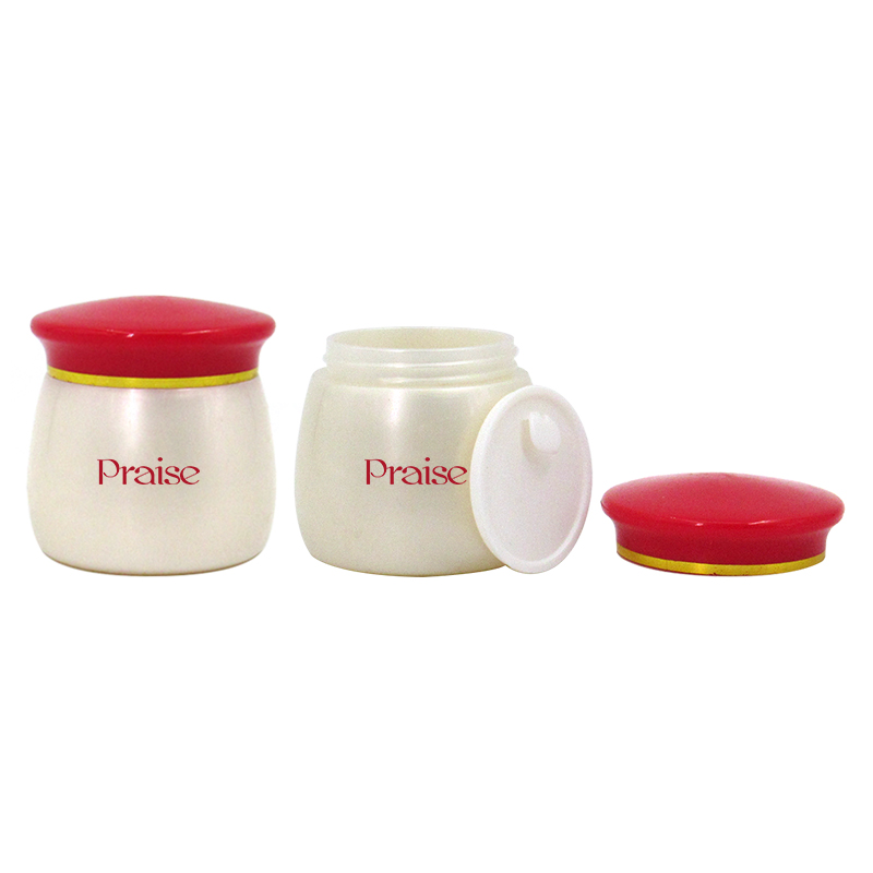 20g/35g/200ml round plastic cream jar cosmetic packaging, white cosmetic cream wide mouth bottle container with inner lining