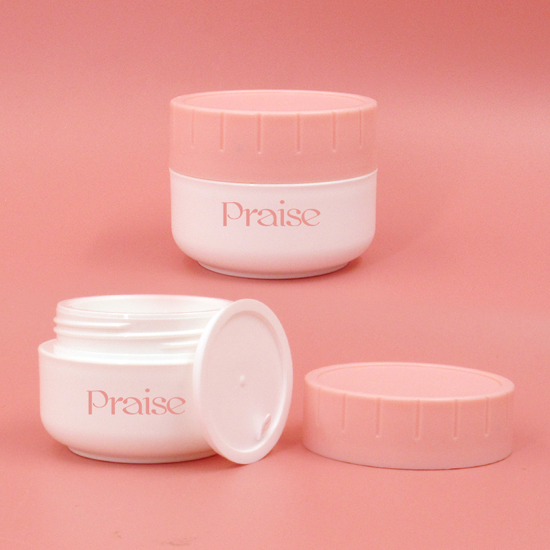 Cosmetic cream jar 30g/50g PP plastic empty round face cream container packaging wholesale production