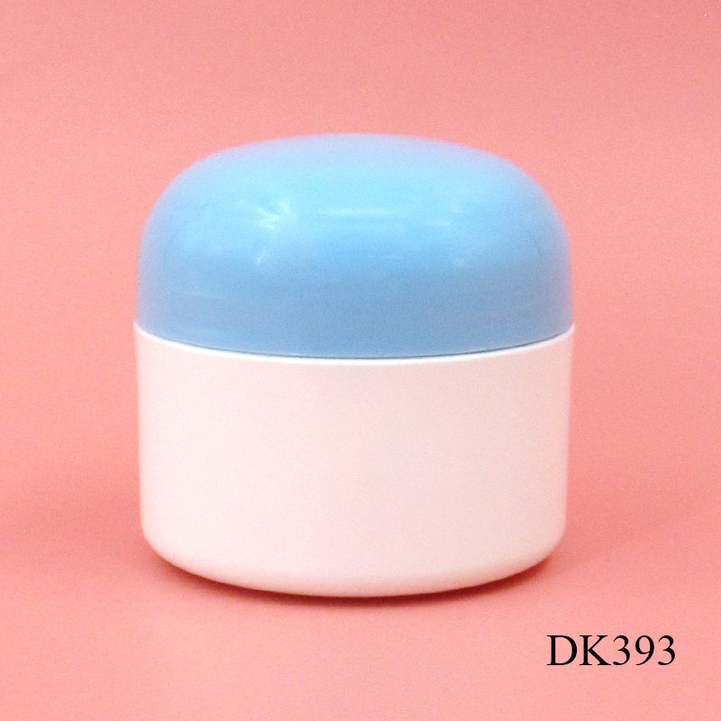 Wholesale custom 50g round white PP plastic children's cosmetics jar, for face cream, moisturizer, hand lotion, support printing