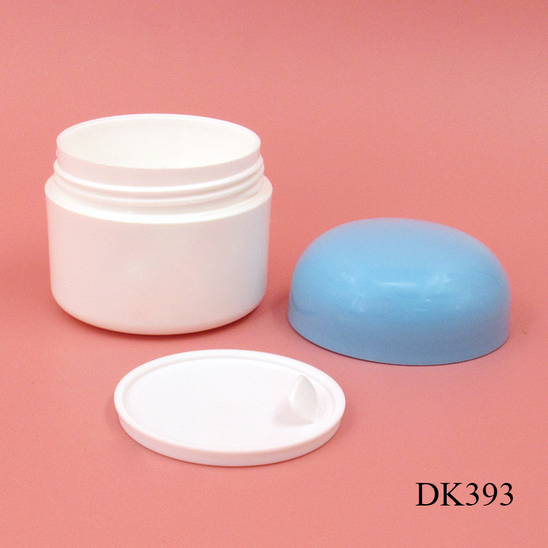 Wholesale custom 50g round white PP plastic children's cosmetics jar, for face cream, moisturizer, hand lotion, support printing