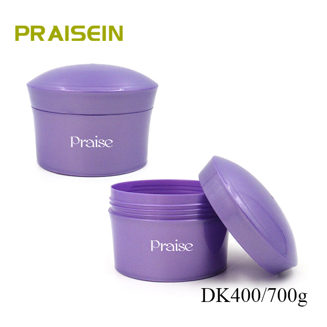 700g empty round plastic hair cream container custom large capacity conditioner wide mouth jar wholesale, support to take sample