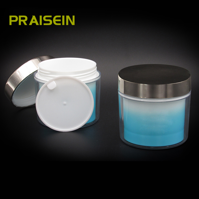 High capacity wide mouth 120ml cosmetic container plastic empty cream jar packaging wholesale