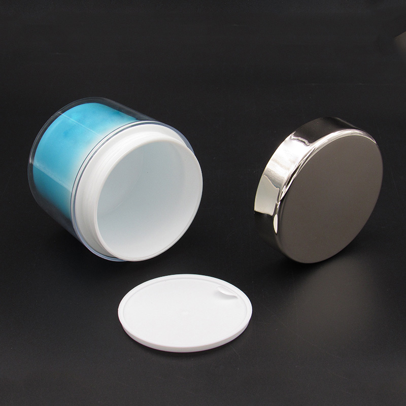 High capacity wide mouth 120ml cosmetic container plastic empty cream jar packaging wholesale