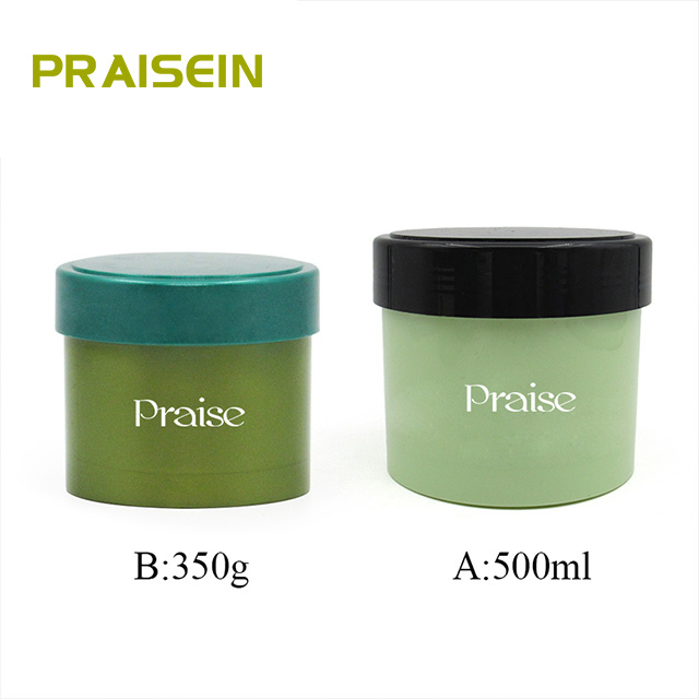 Plastic Body scrub container 350g/500ml High capacity empty Hair spray jar cosmetic cream packaging