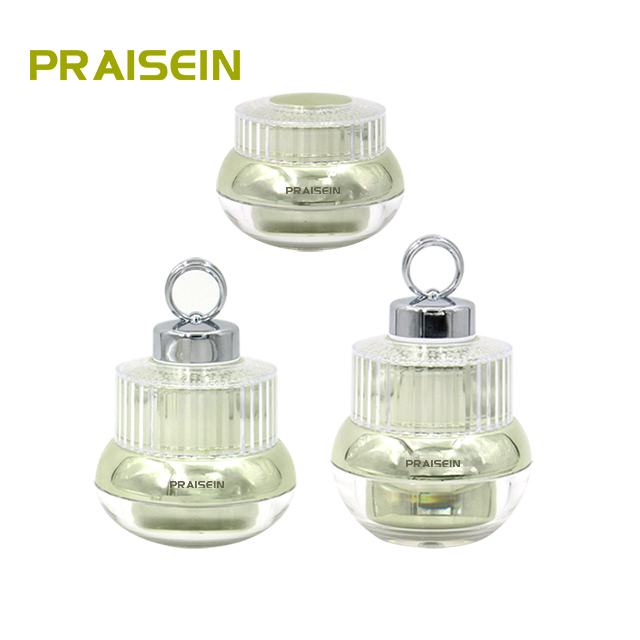 30g 50g plastic double wall cream jar with electric massager plastic eye cream empty bottle skin care packaging