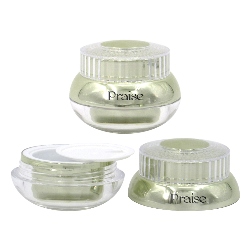 30g 50g plastic double wall cream jar with electric massager plastic eye cream empty bottle skin care packaging