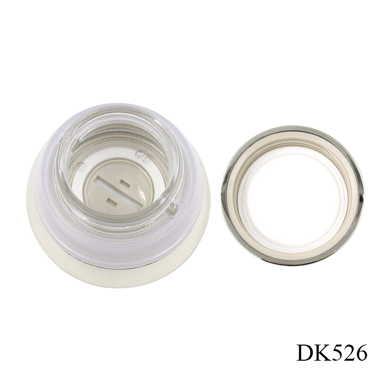 50g trendy glass cosmetic container packaging manufacturer custom gold wide mouth empty face cream jars