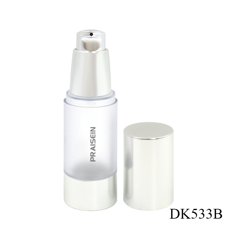 30ml AS plastic vacuum cosmetic bottle wholesale empty transparent airless pump for lotion and serum bottle