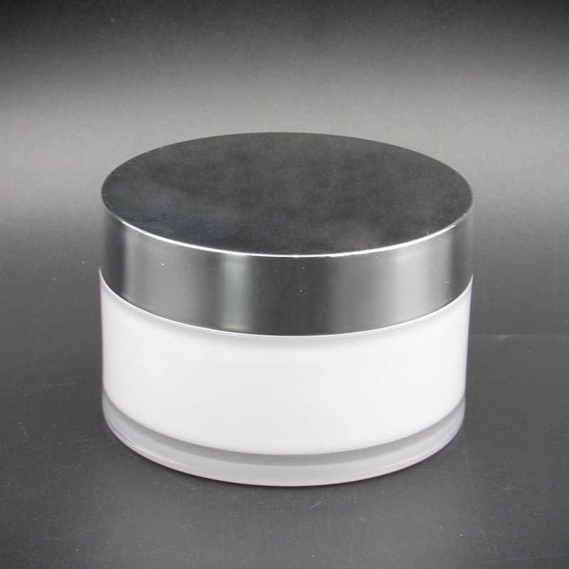 Cosmetic wholesale custom empty Eye mask jar,100g round cream plastic jar, makeup Eye mask container packaging