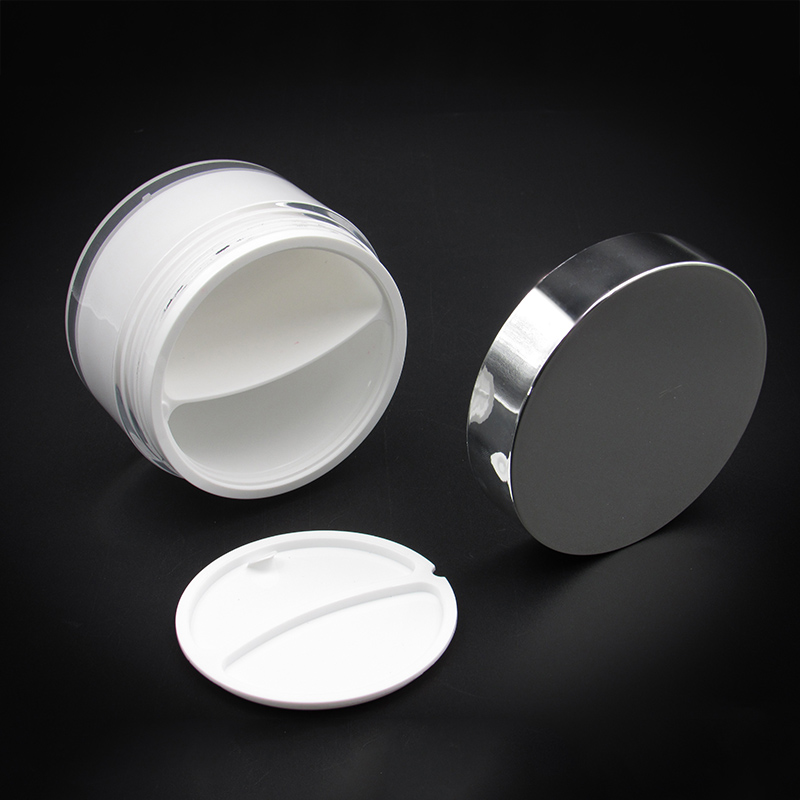 Cosmetic wholesale custom empty Eye mask jar,100g round cream plastic jar, makeup Eye mask container packaging