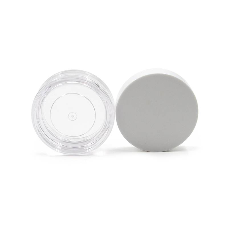 Customized round clear face cream box 30ml cosmetic cream jar mask jar plastic wide mouth empty jar