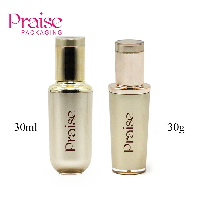 Factory Outlet 30g Skin Care Lotion Plastic Pressing Bottle, Face Essence Empty Bottle, Custom designs Cosmetic Packaging