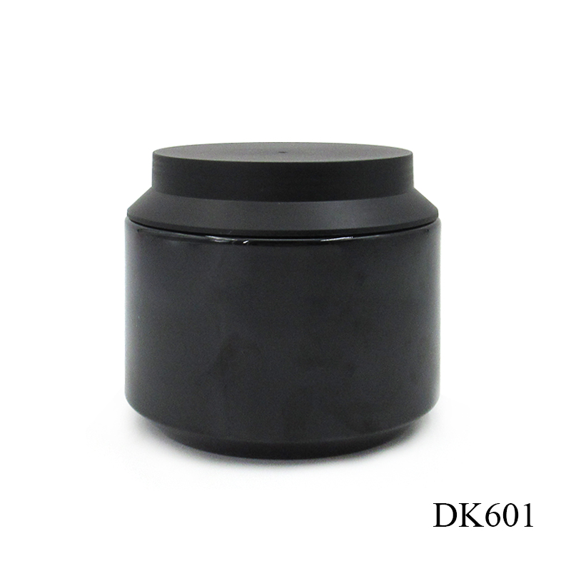 Custom empty PET plastic cosmetic container, 1000g black wide mouth hair care jar with screw lid