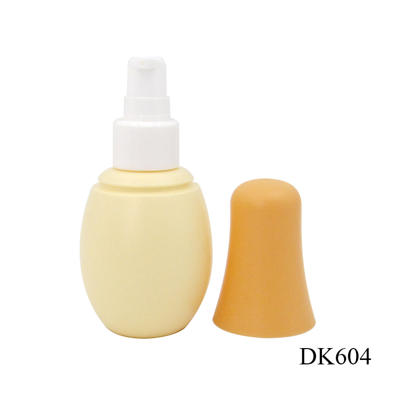 120ml circular press type cosmetic container packaging production HDPE plastic empty lotion bottle custom logo