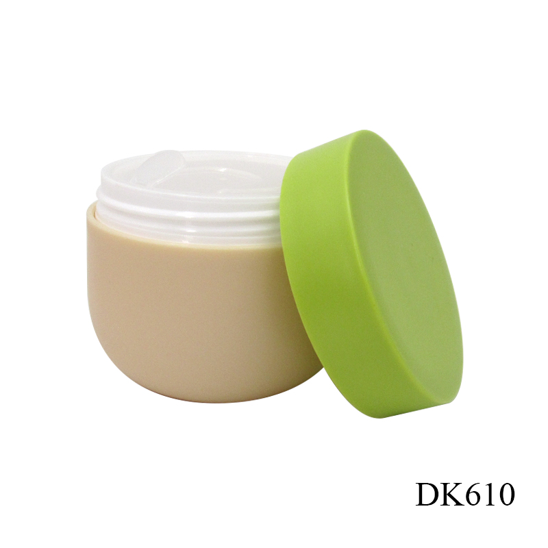 Custom screen printing 50g round PP plastic face cream jar, cosmetic empty jars surface frosted