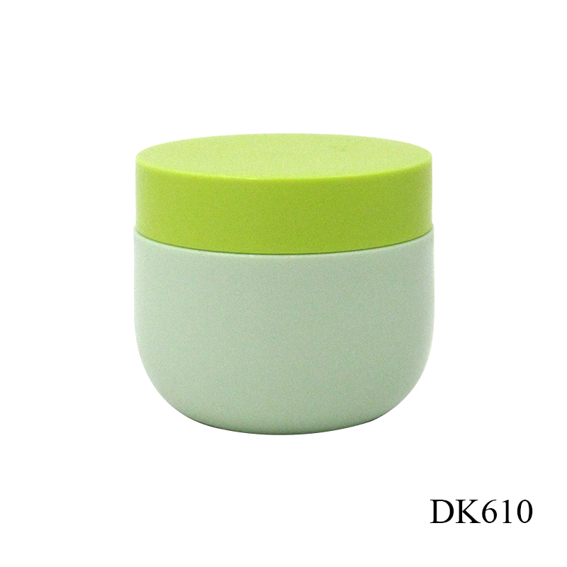 Custom screen printing 50g round PP plastic face cream jar, cosmetic empty jars surface frosted