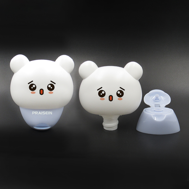 Supplier customized children's hand cream bottle 50ml/90ml/100ml PP plastic cartoon skin care lotion empty container