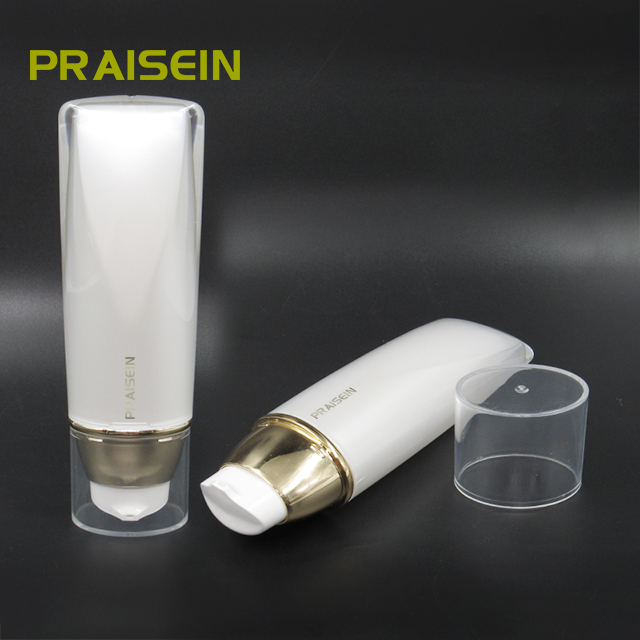 Lotion bottle packaging factory sells 50ml white plastic sunscreen bottle skin care lotion empty container