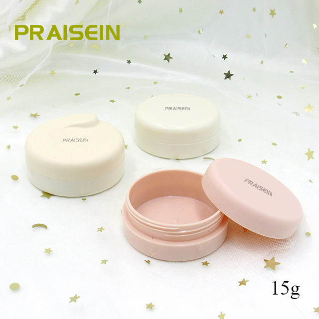 Free sample 15g cosmetics empty cream packaging round plastic face cream container skin care sample jar