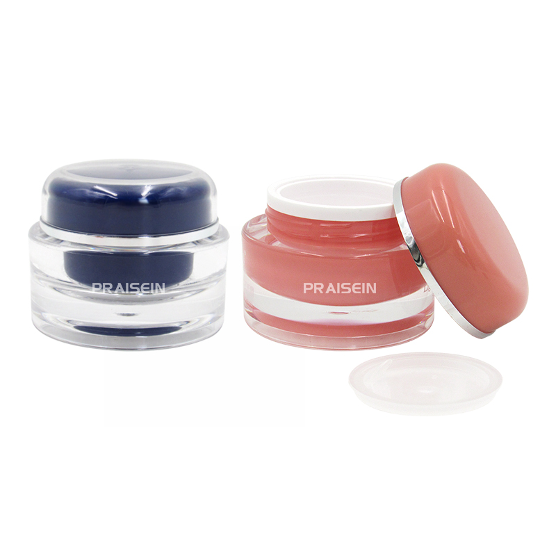 Empty lip film container 15g round plastic eye cream bottle packing empty cosmetic sample jar