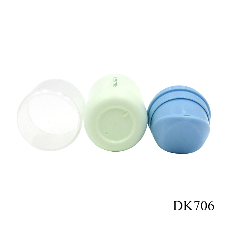 50ml Green airless plastic pump bottle round skin care lotion vacuum bottle baby face cream bottle