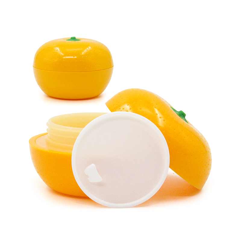 Cute 8g30g fruit shape empty cream container, Plastic hand & face cream bottle jar for child,Portable skin care sample packaging