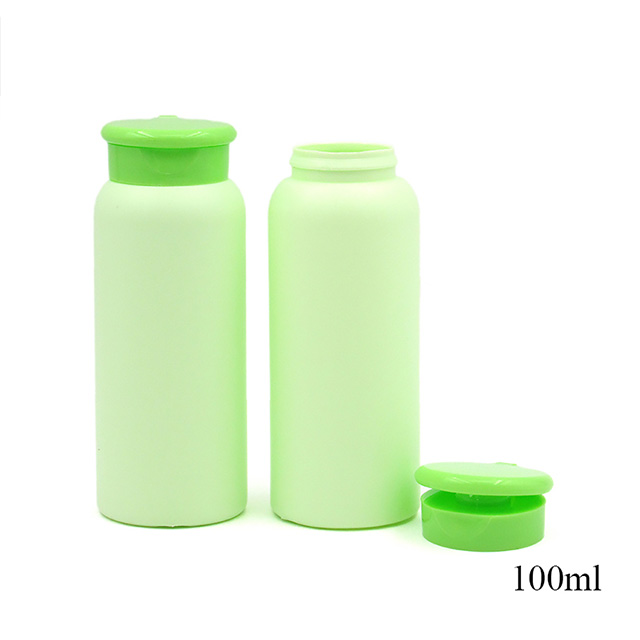 Colorful 50ml 100ml plastic baby talcum powder bottle