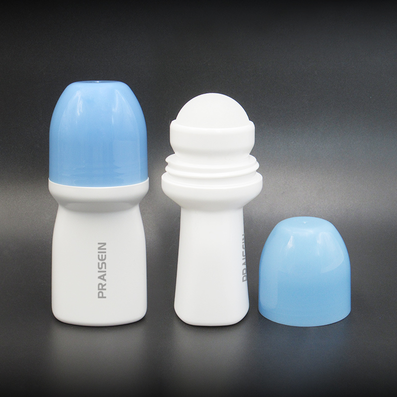 New essential oil perfume container 2oz 50ml 60ml 70ml 90ml 100ml HDPE plastic deodorant roll on bottle