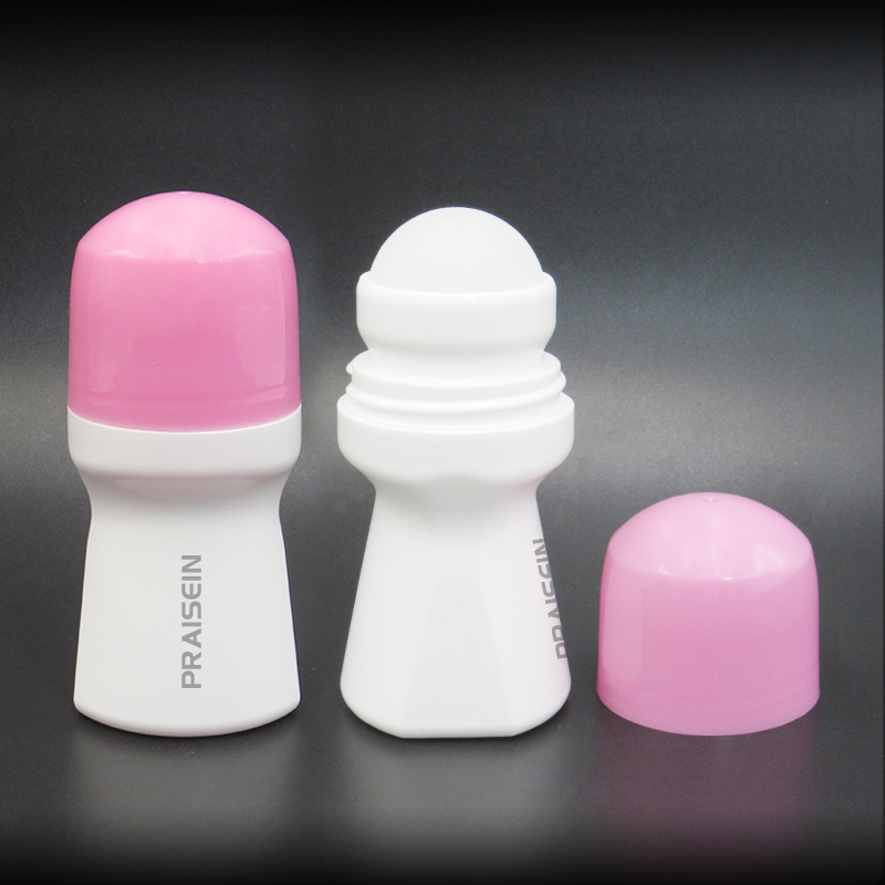 New essential oil perfume container 2oz 50ml 60ml 70ml 90ml 100ml HDPE plastic deodorant roll on bottle