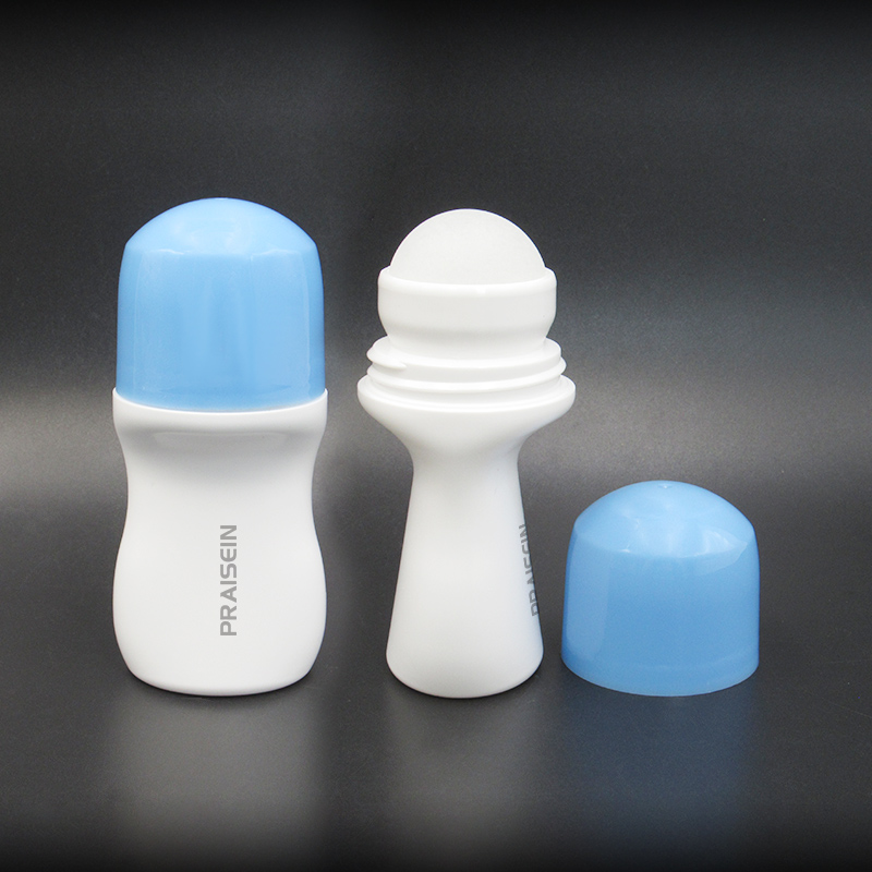 New essential oil perfume container 2oz 50ml 60ml 70ml 90ml 100ml HDPE plastic deodorant roll on bottle