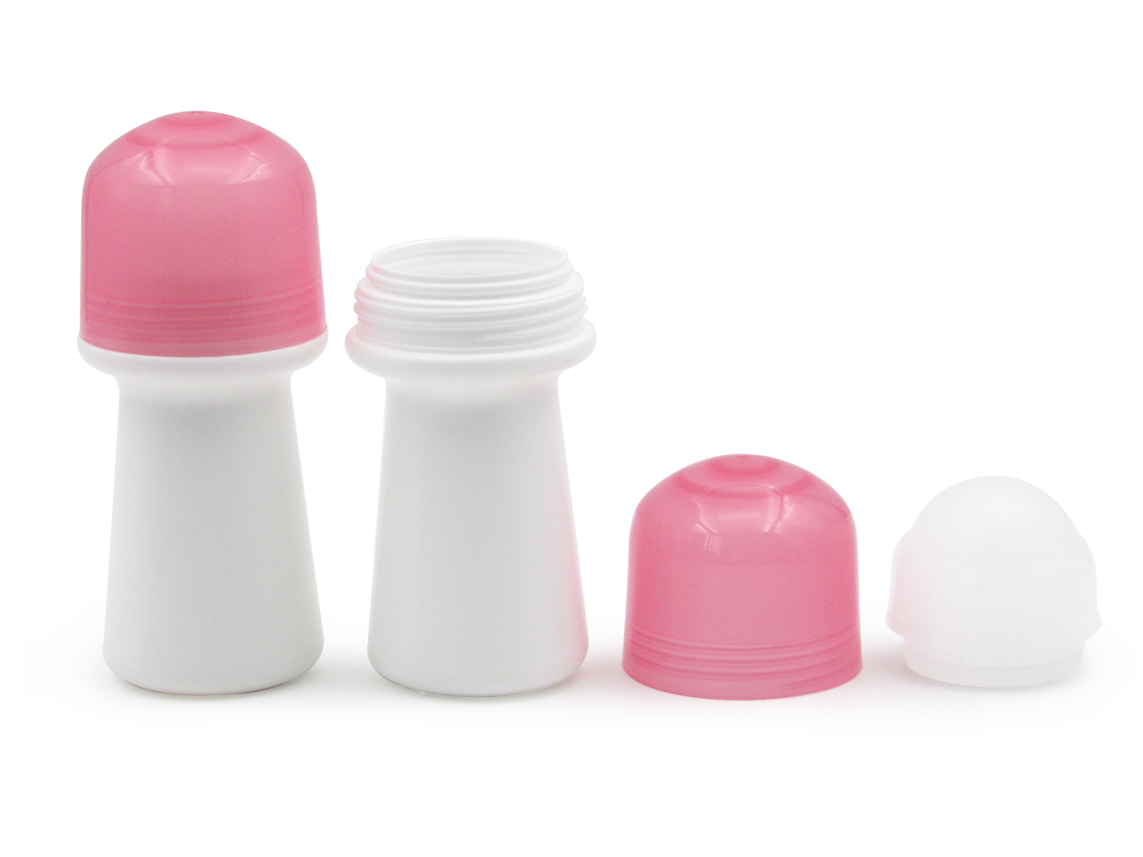 50ml plastic empty cosmetic deodorant roll on bottle