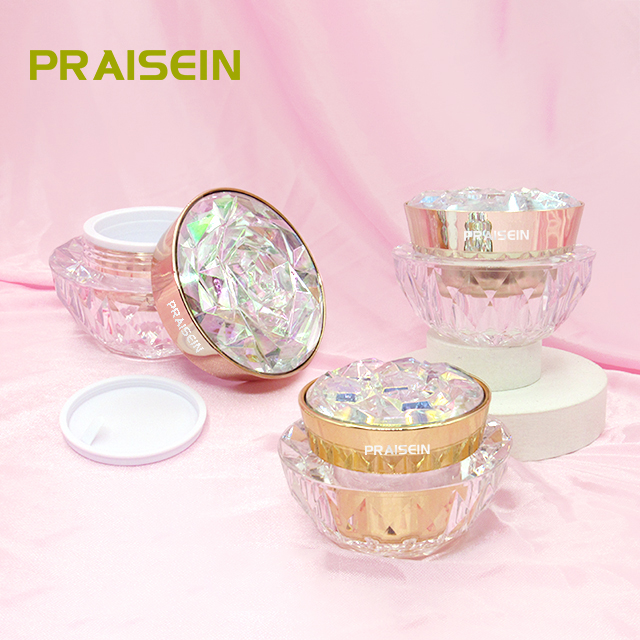 20g 30g 50g Luxury acrylic face cream container manufacturers produce skin care packaging diamond cream jars