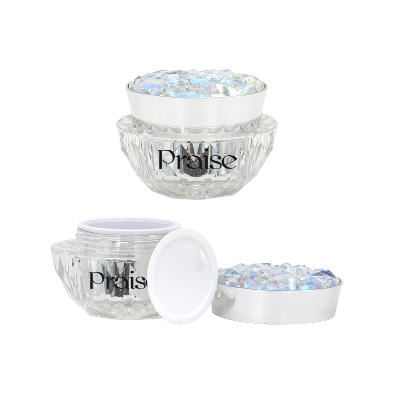 20g 30g 50g Luxury acrylic face cream container manufacturers produce skin care packaging diamond cream jars