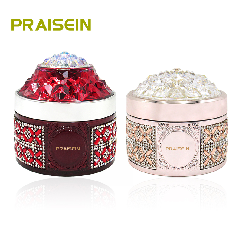 Custom logo printing 50g empty luxury face cream jar with lid round cosmetic plastic cream jar