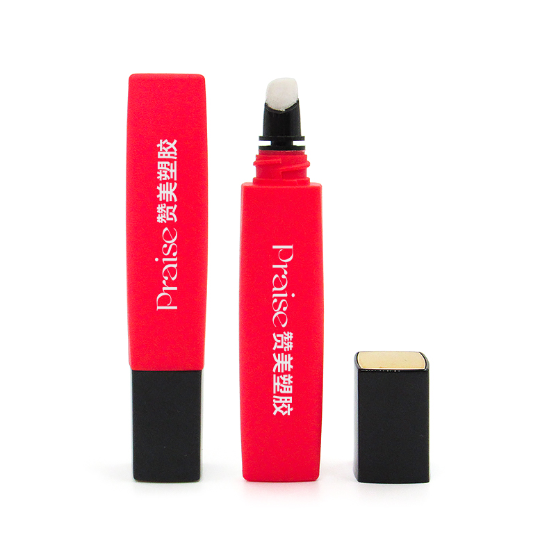 Wholesale custom cosmetic 9g liquid lipstick soft tube with a sponge tool, 30ml/40ml air cushion BB concealer tube packaging