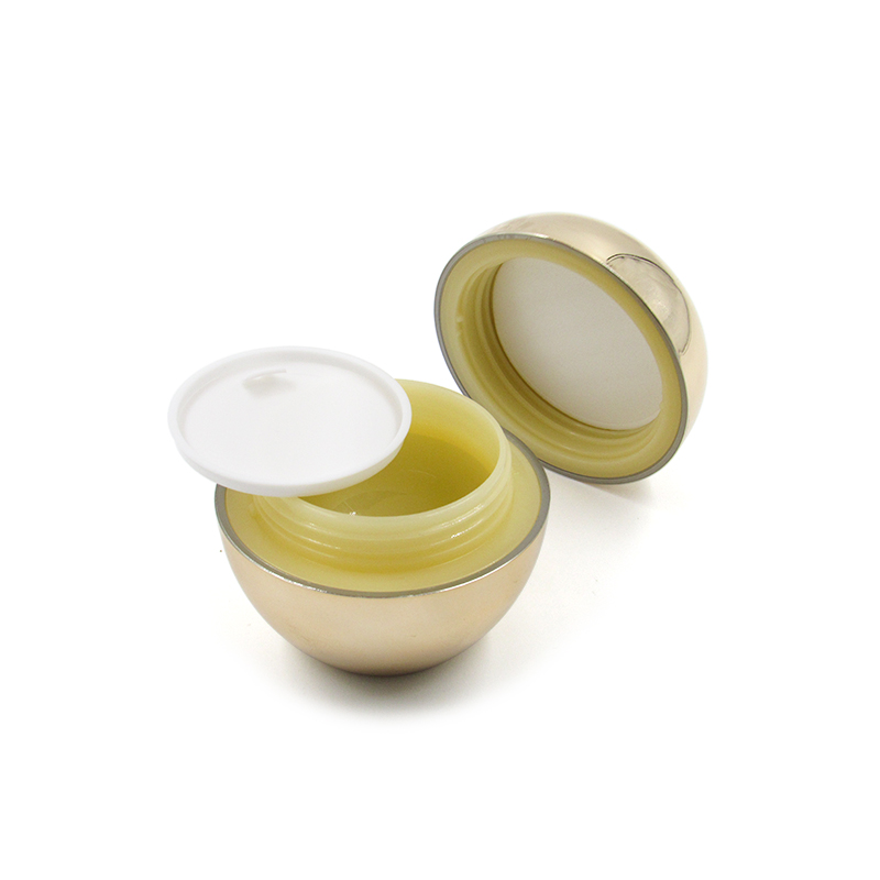 Delicate Apple-shaped children's face cream jars 30g gold color empty plastic hand cream container private label