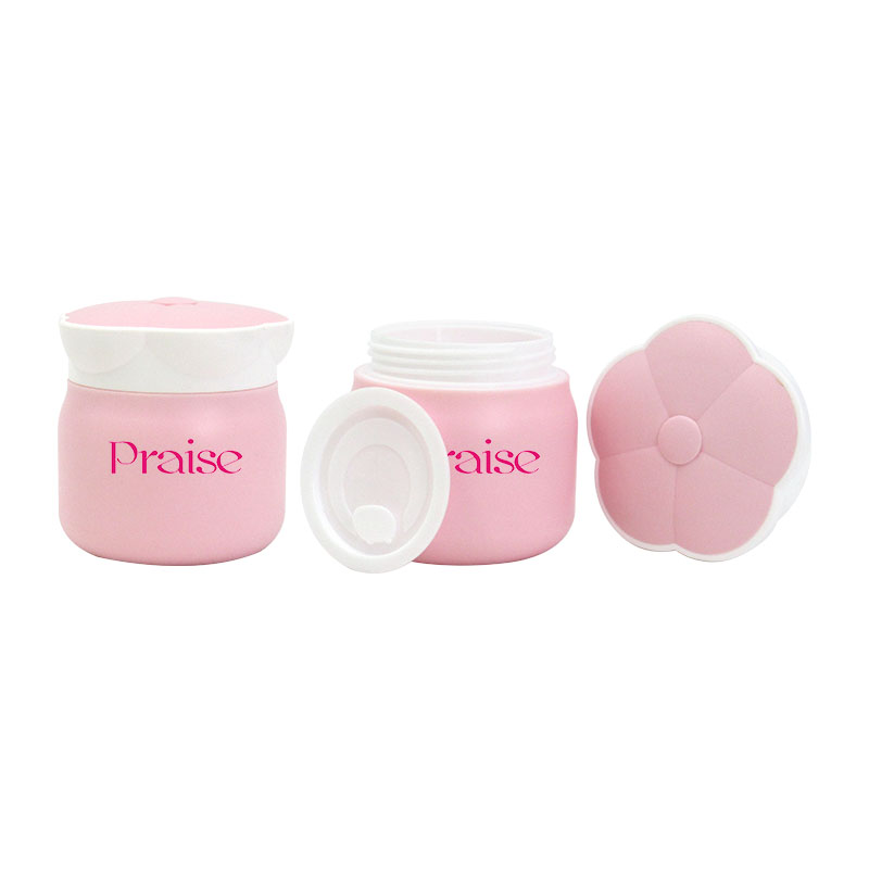 New skin care packaging bottle set sales with plastic pump body lotion bottle, round double wall empty face cream jar