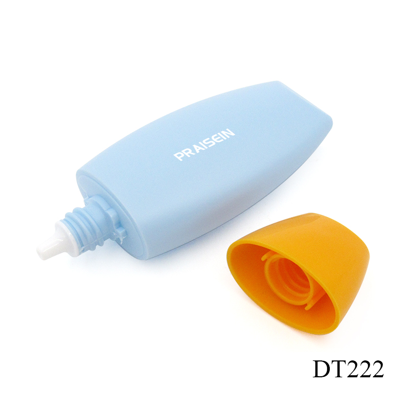 40ml flat plastic inverted bottle extruded skin care lotion empty bottle sunscreen bottles cosmetics packaging