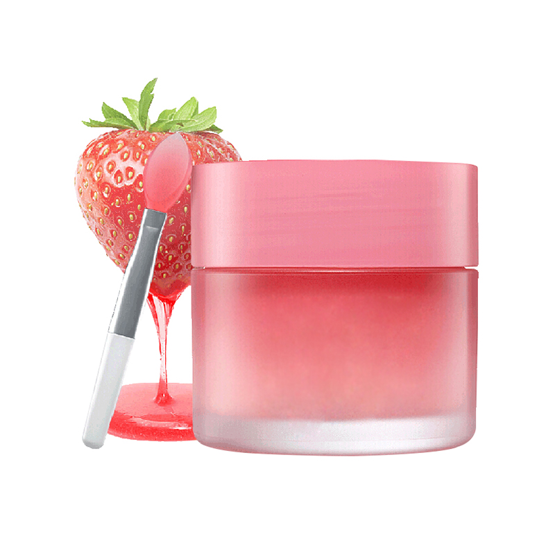 Hot selling cosmetic round empty 20g/70g sleeping lip mask cream plastic jar container packaging, Custom your own designs