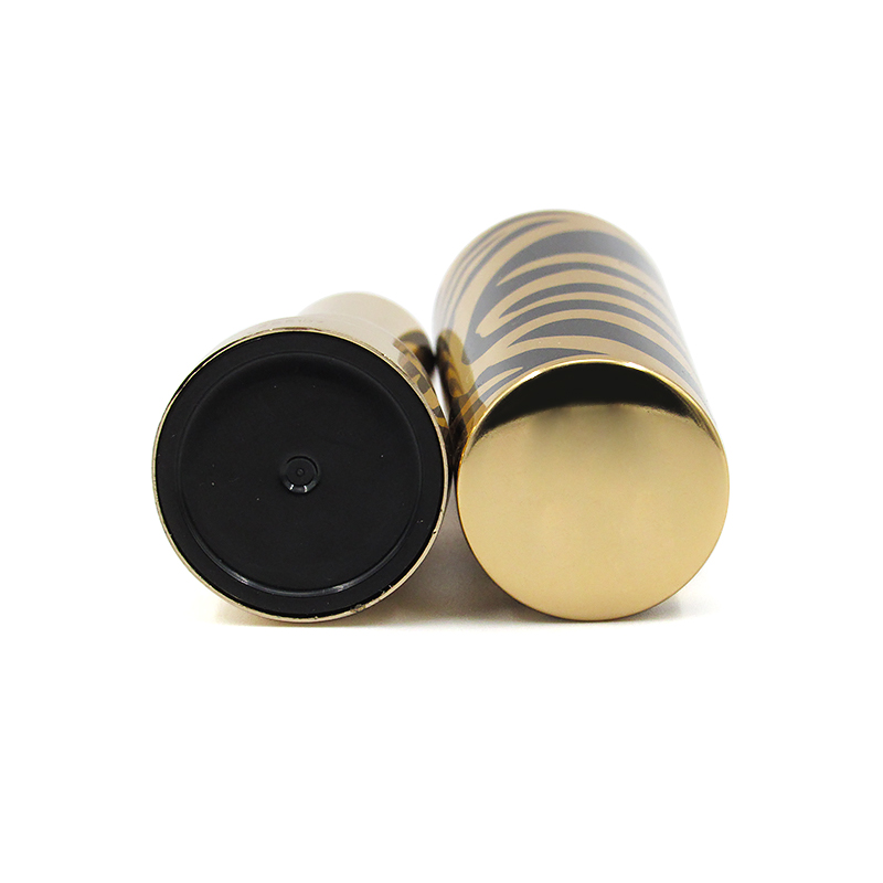 Factory outlet 3.4g aluminum lipstick container, custom pattern round magnetic buckle lipstick empty tube makeup package