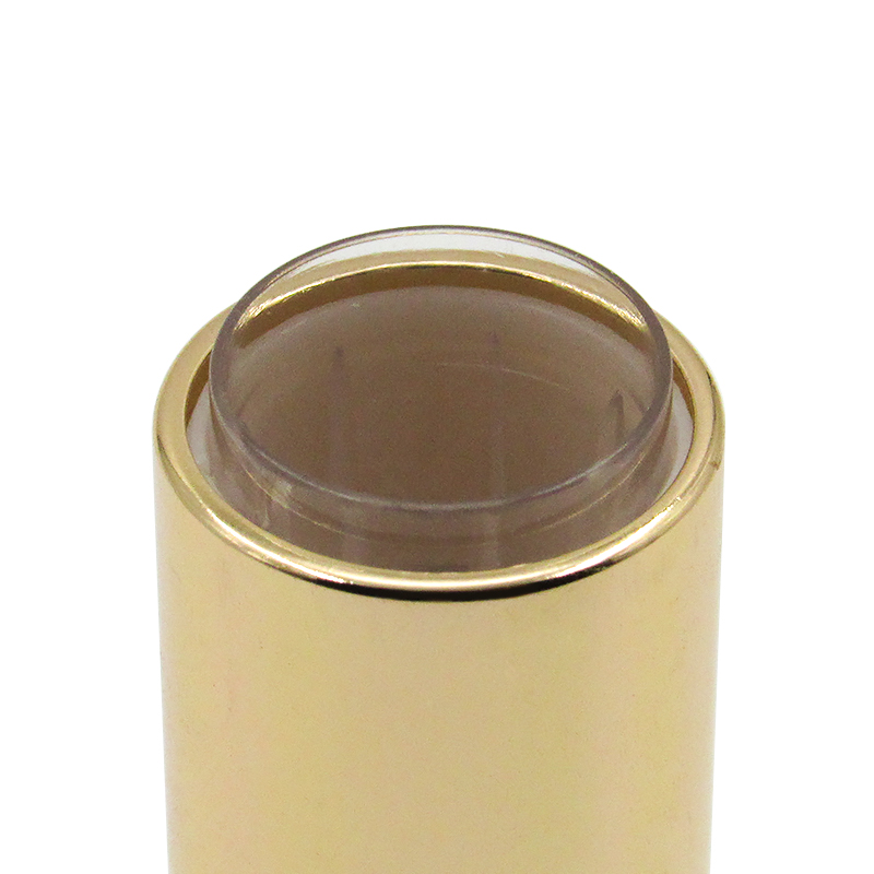 Factory outlet 3.4g aluminum lipstick container, custom pattern round magnetic buckle lipstick empty tube makeup package